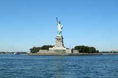 04-06 Statue Of Liberty With Liberty Island Cruise Ship Dock On Left